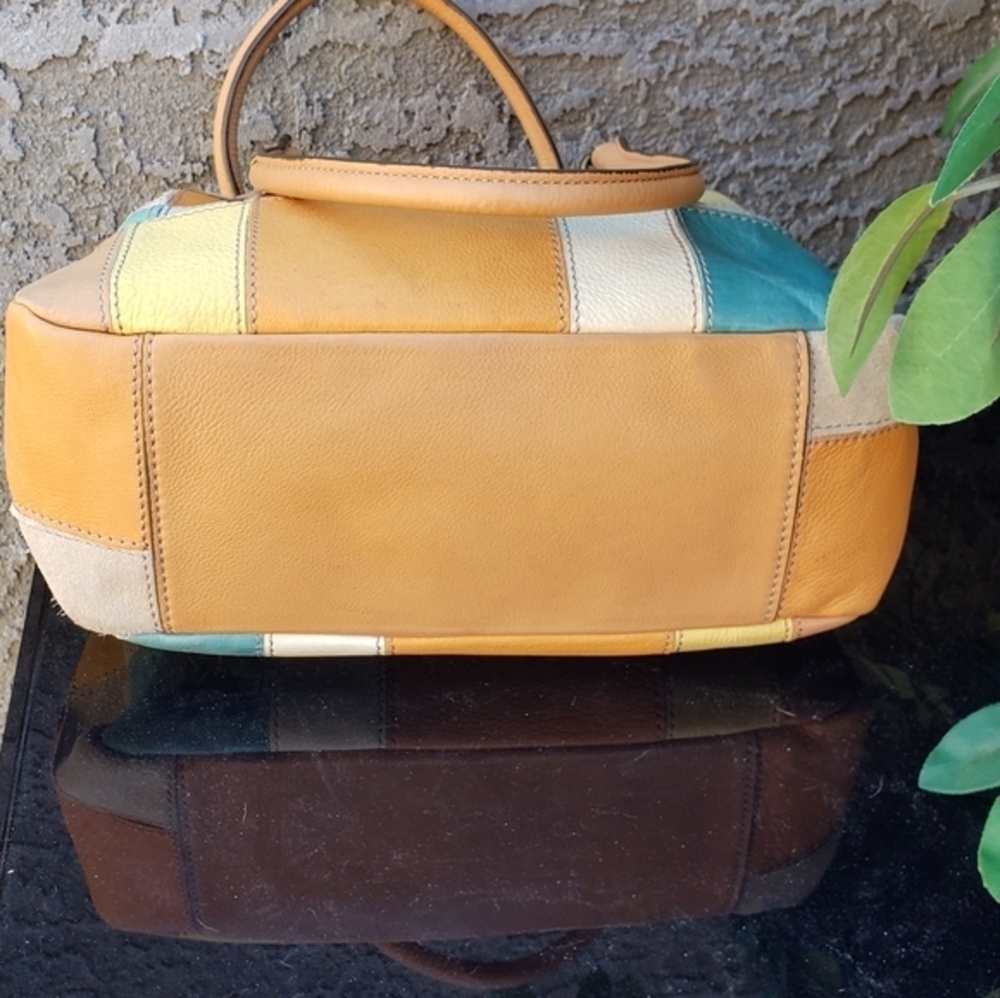 FOSSIL MULTI-COLOR‎ STITCHED PATCHWORK TRIPLE - image 6